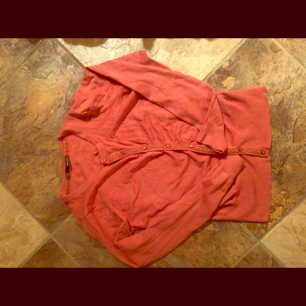 Coral cardigan